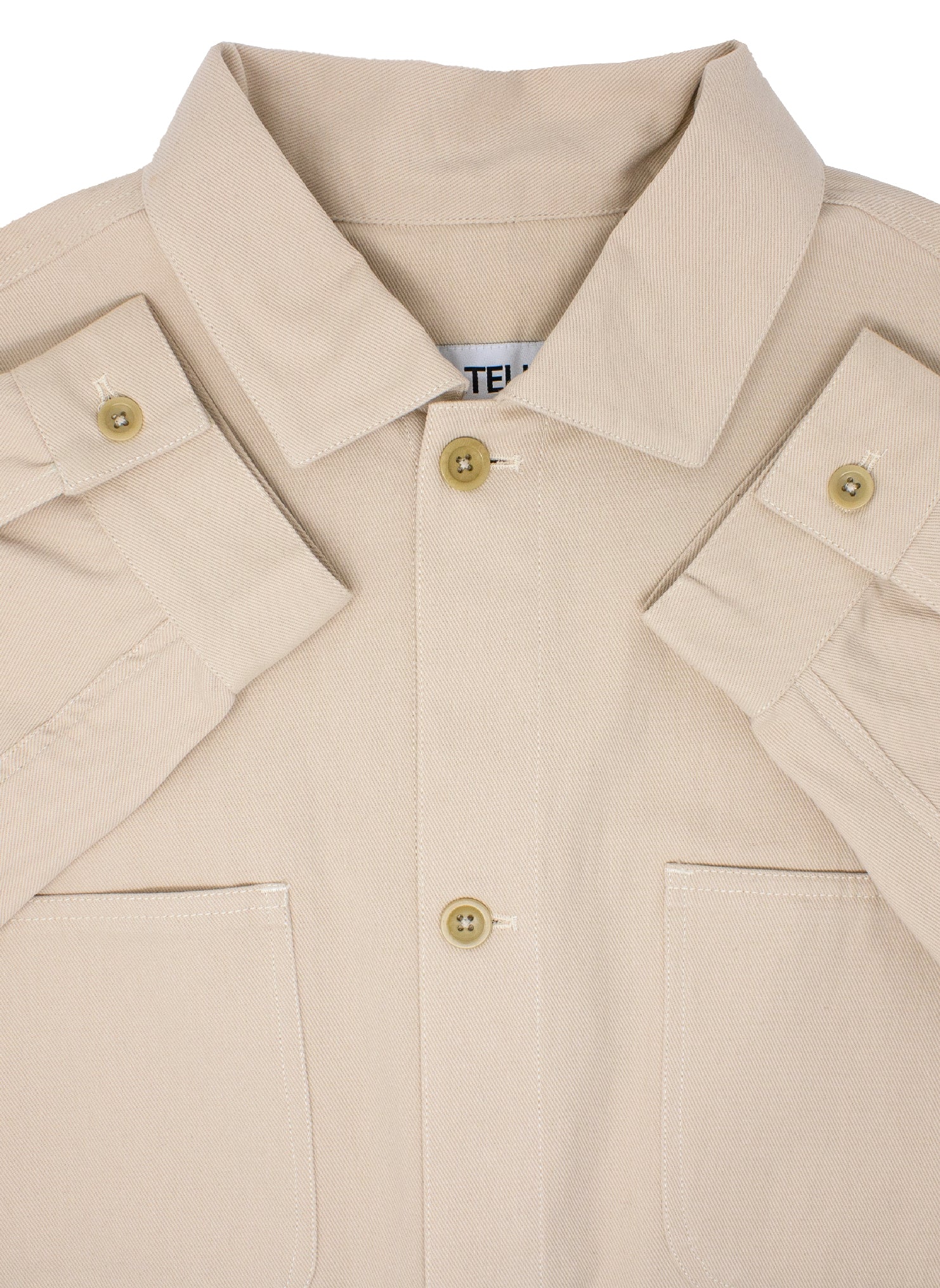 Albert French Cotton Workwear Jacket in Sand