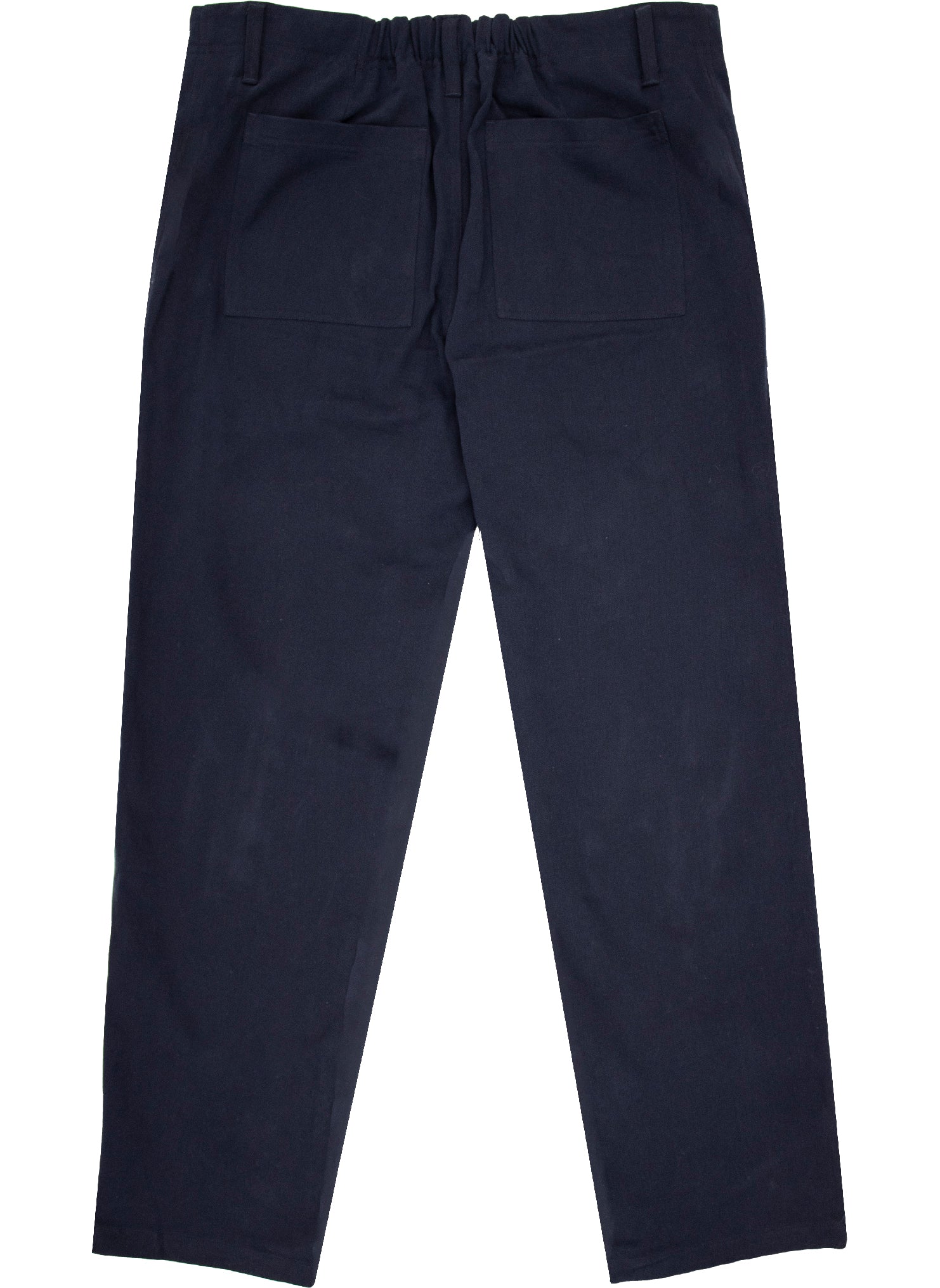 Clarence French Cotton Workwear Trouser in Navy