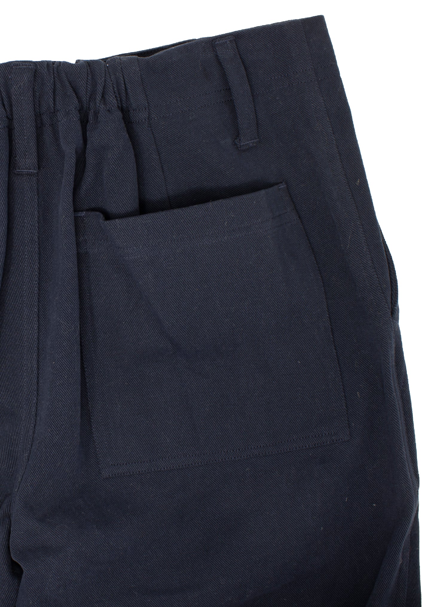 Clarence French Cotton Workwear Trouser in Navy