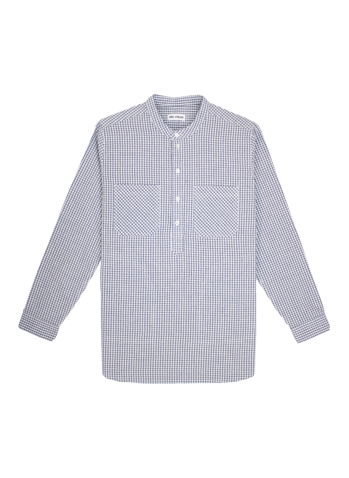 Hamilton Shirt in Mini Blue Gingham