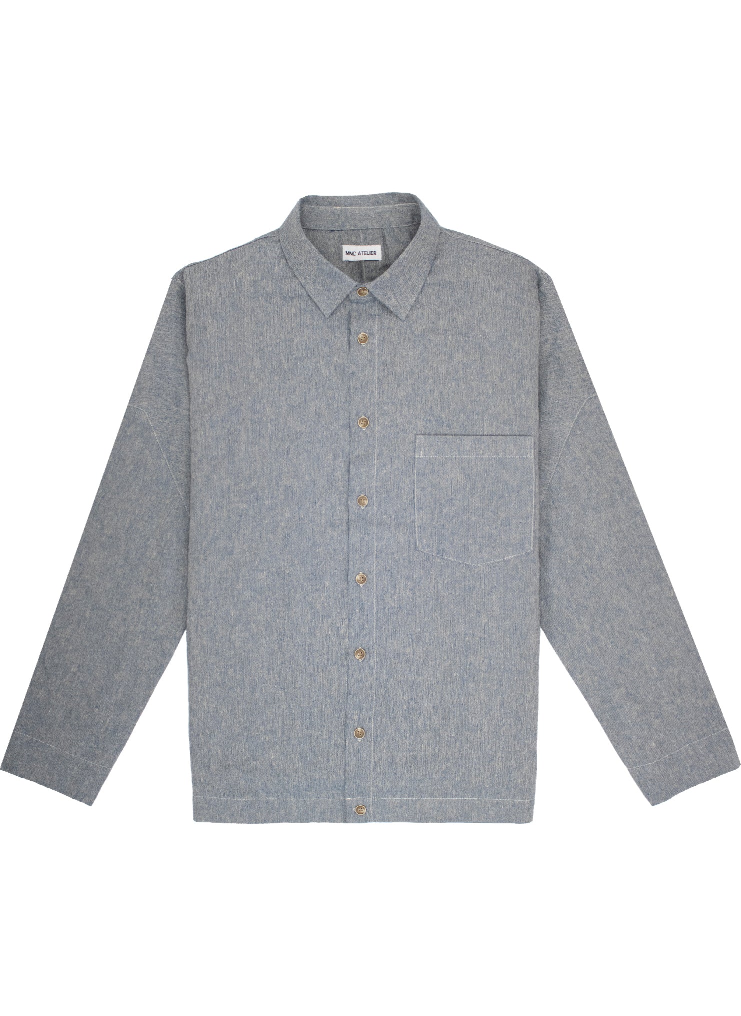 Jesse Linen Relaxed Shirt in Chambray