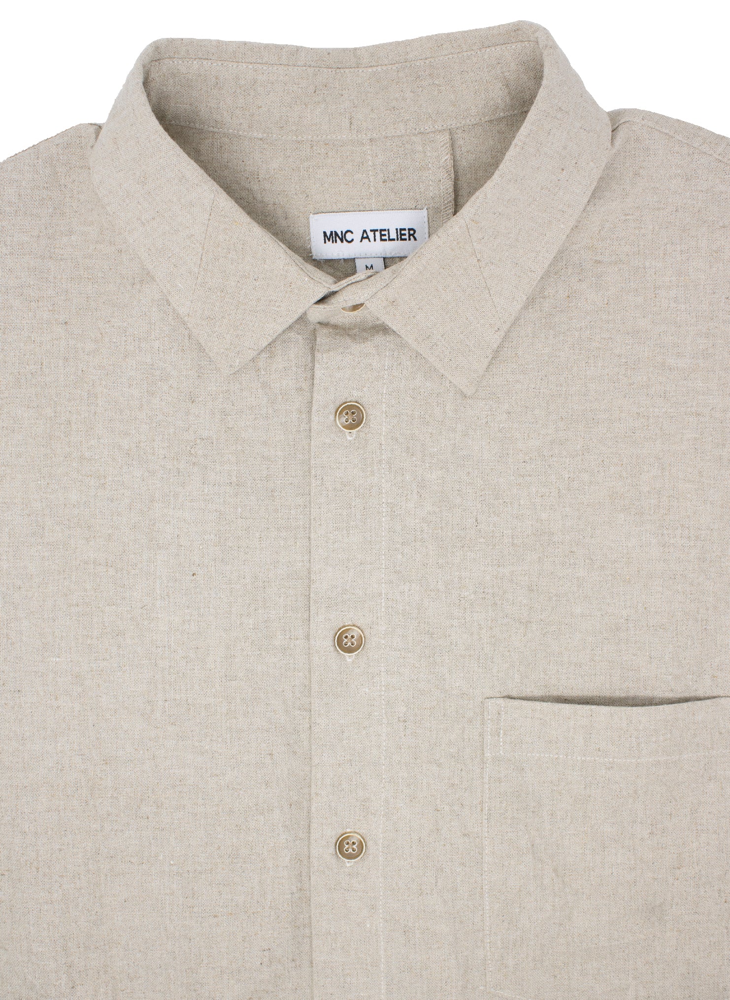 Jesse Linen Relaxed Shirt in Stone