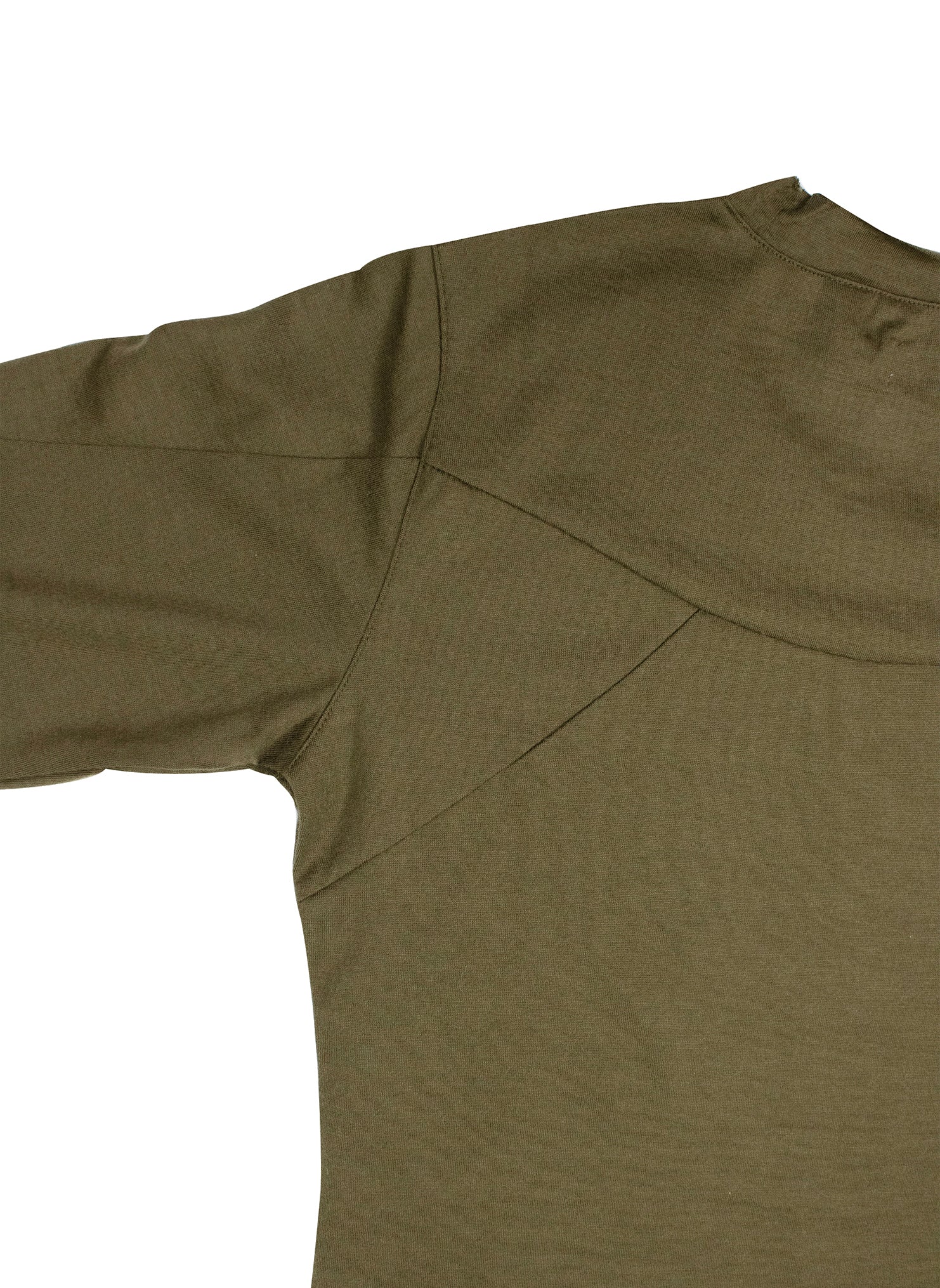 Laser Collar Long Sleeve Knit in Olive