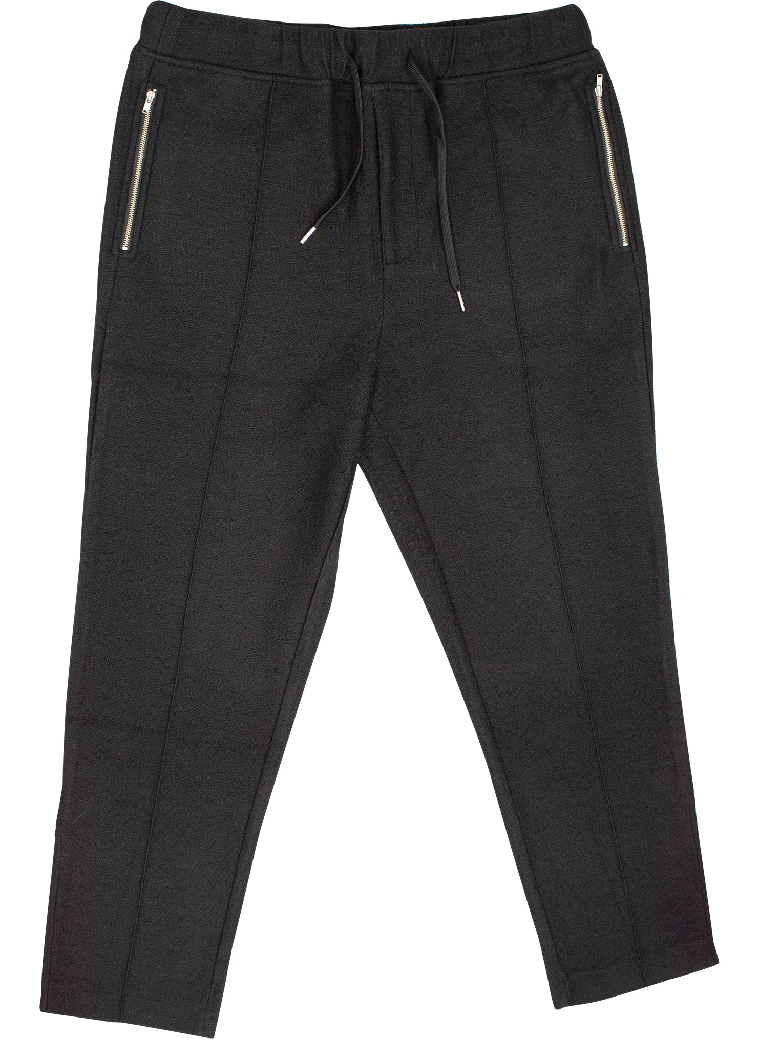 Zip Jogger Pant in Black