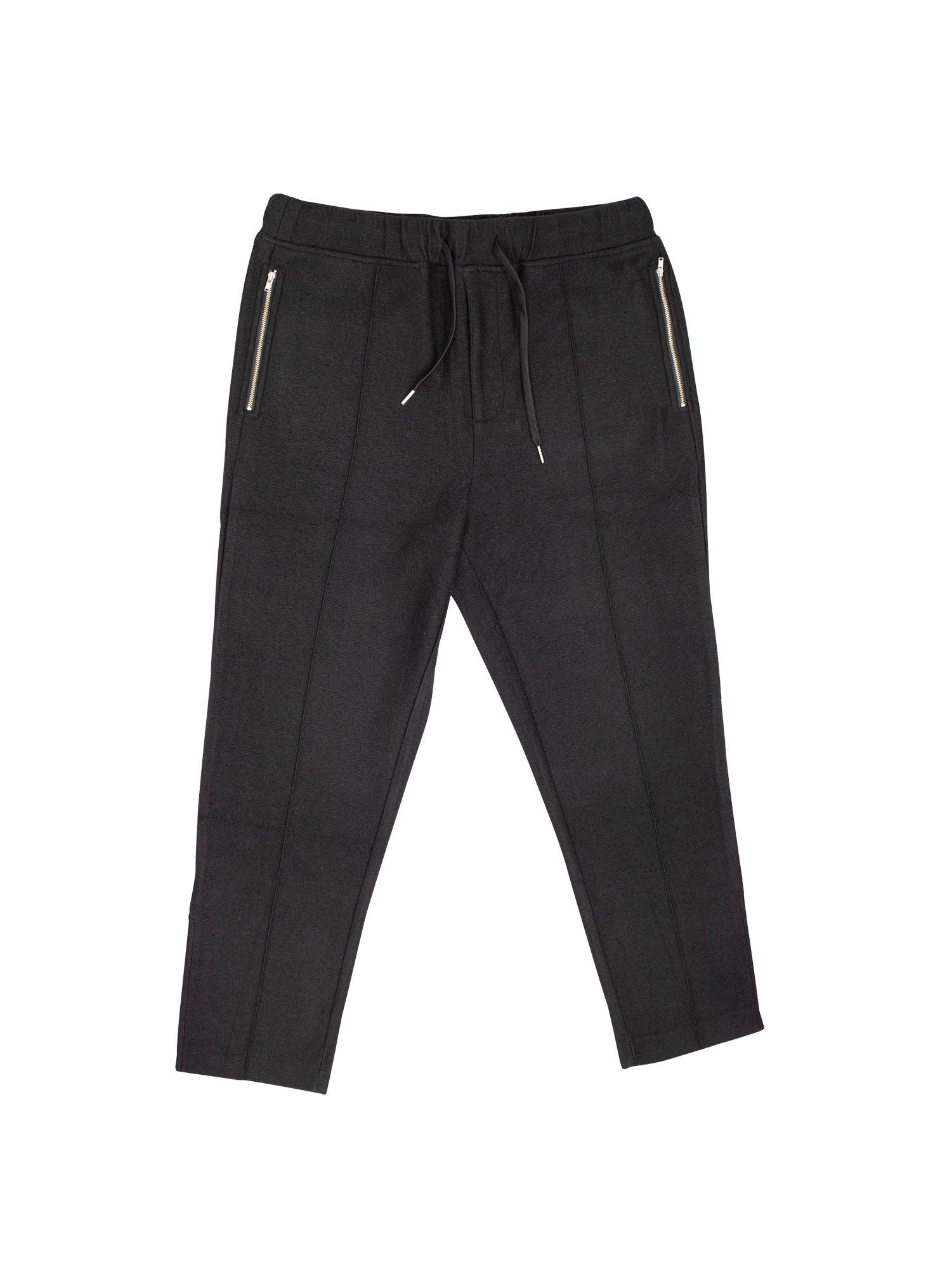 Zip Jogger Pant in Black