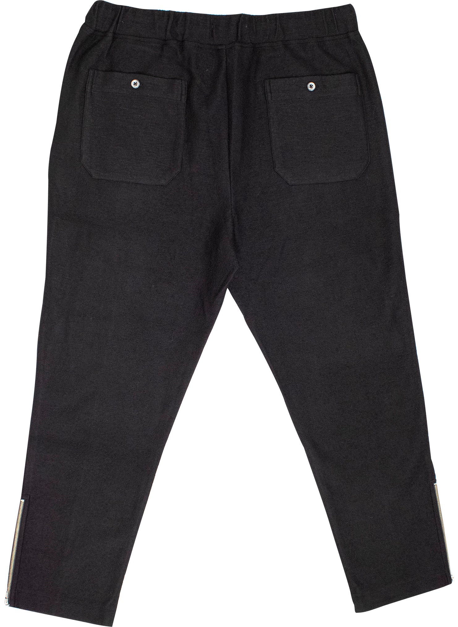 Zip Jogger Pant in Black