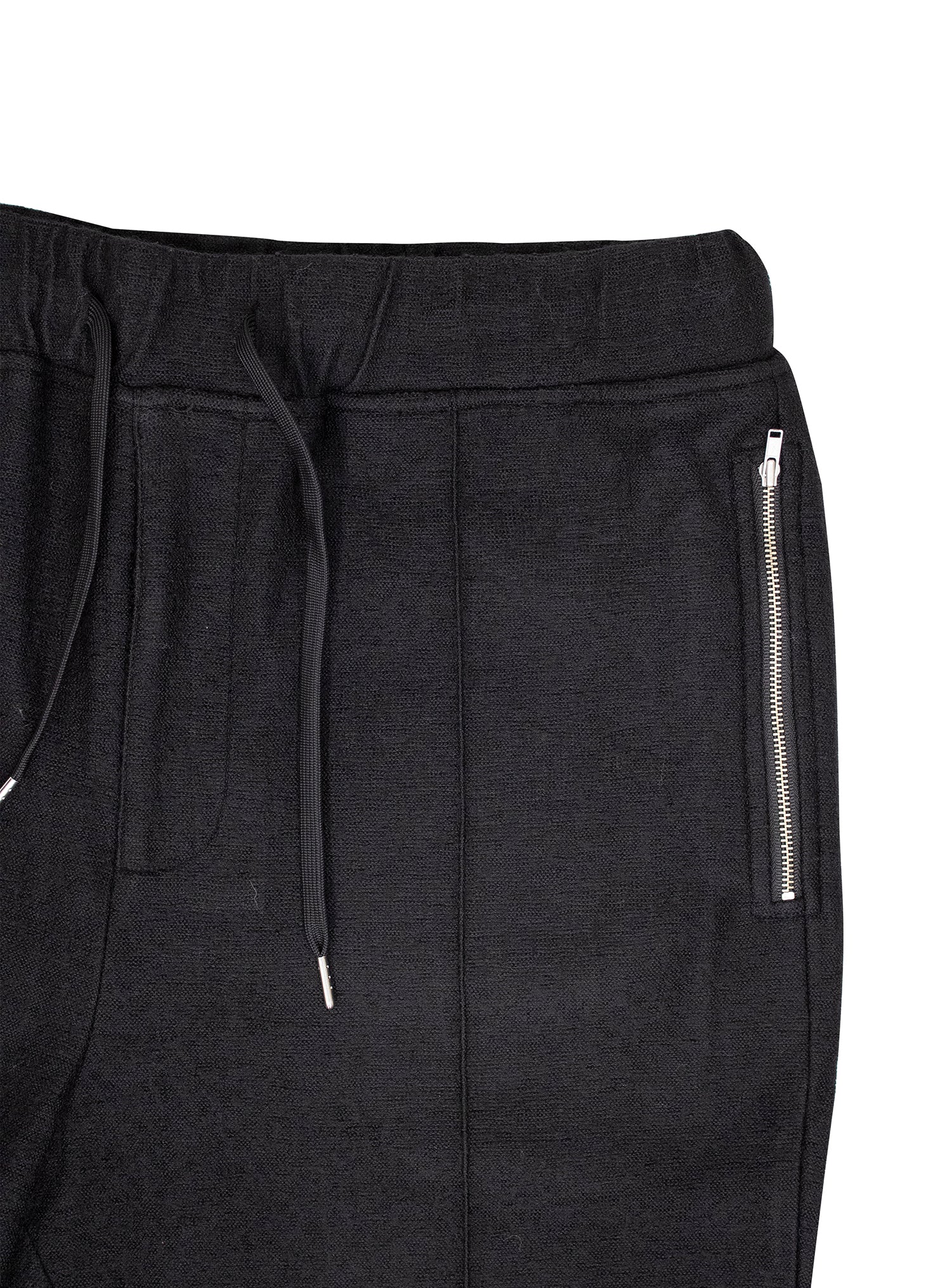 Zip Jogger Pant in Black