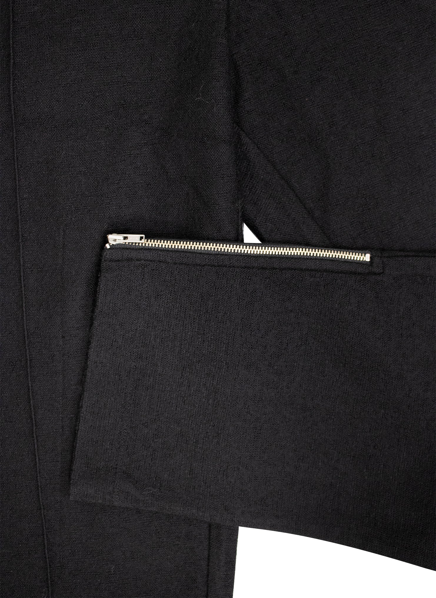 Zip Jogger Pant in Black