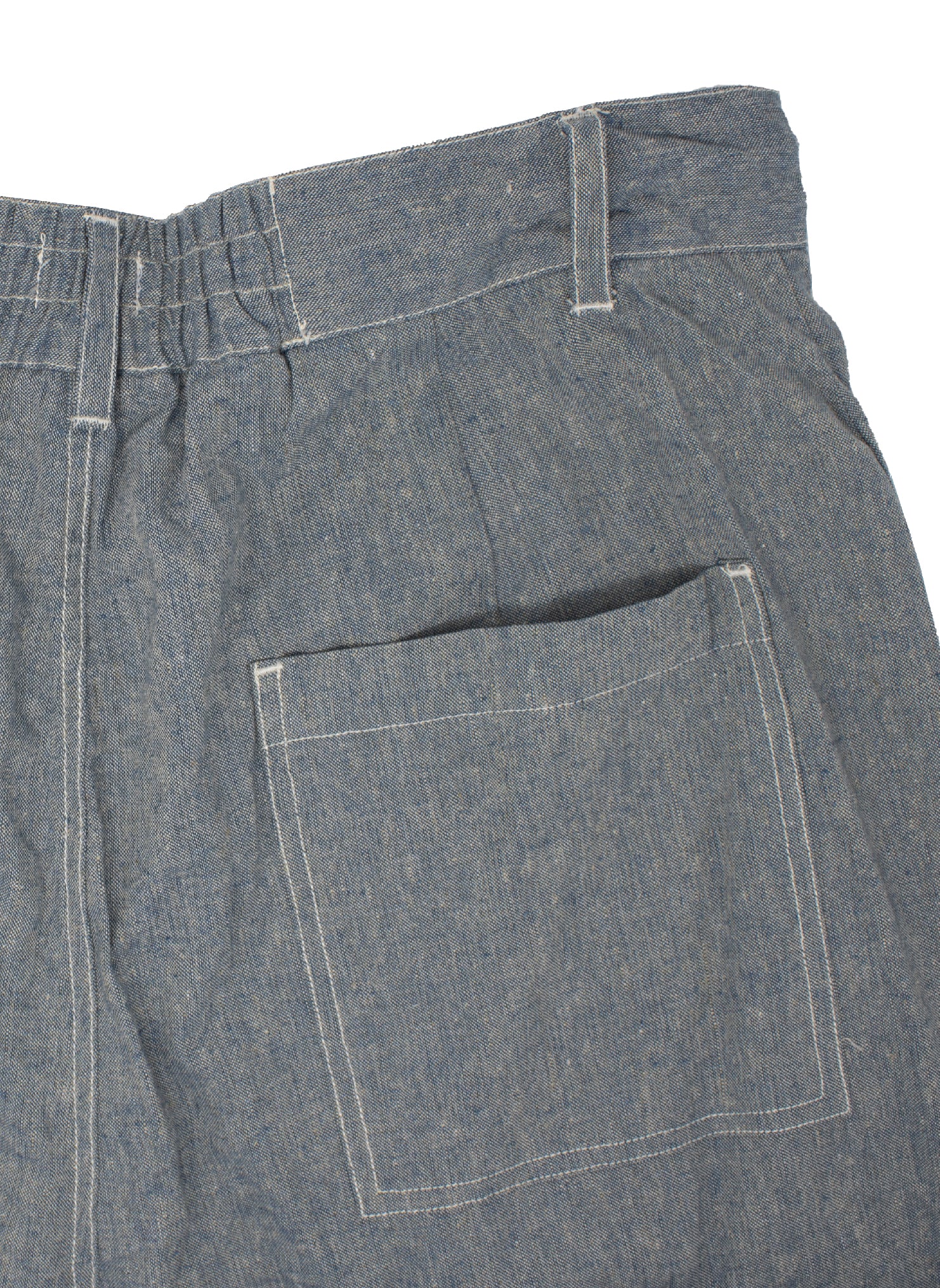 Samuel Linen French Workwear Trouser in Chambray