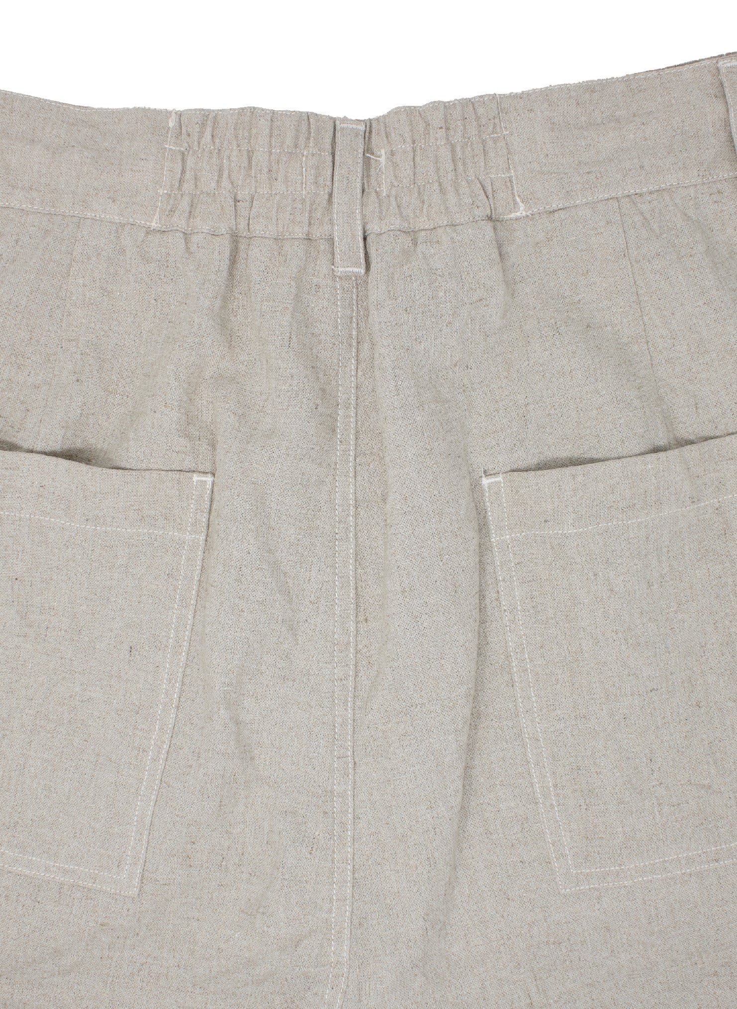 Samuel Linen French Workwear Trouser in Stone