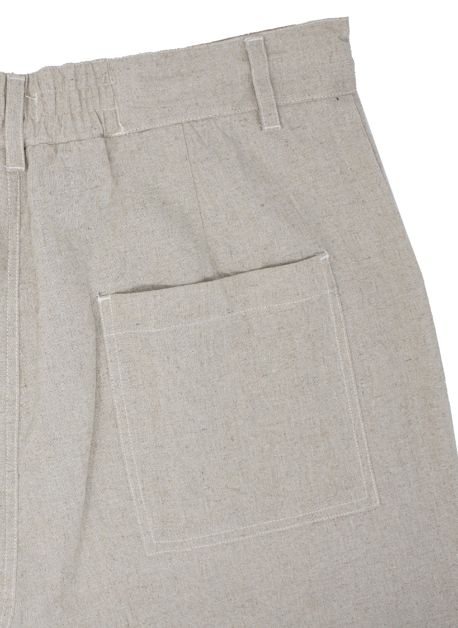 Samuel Linen French Workwear Trouser in Stone