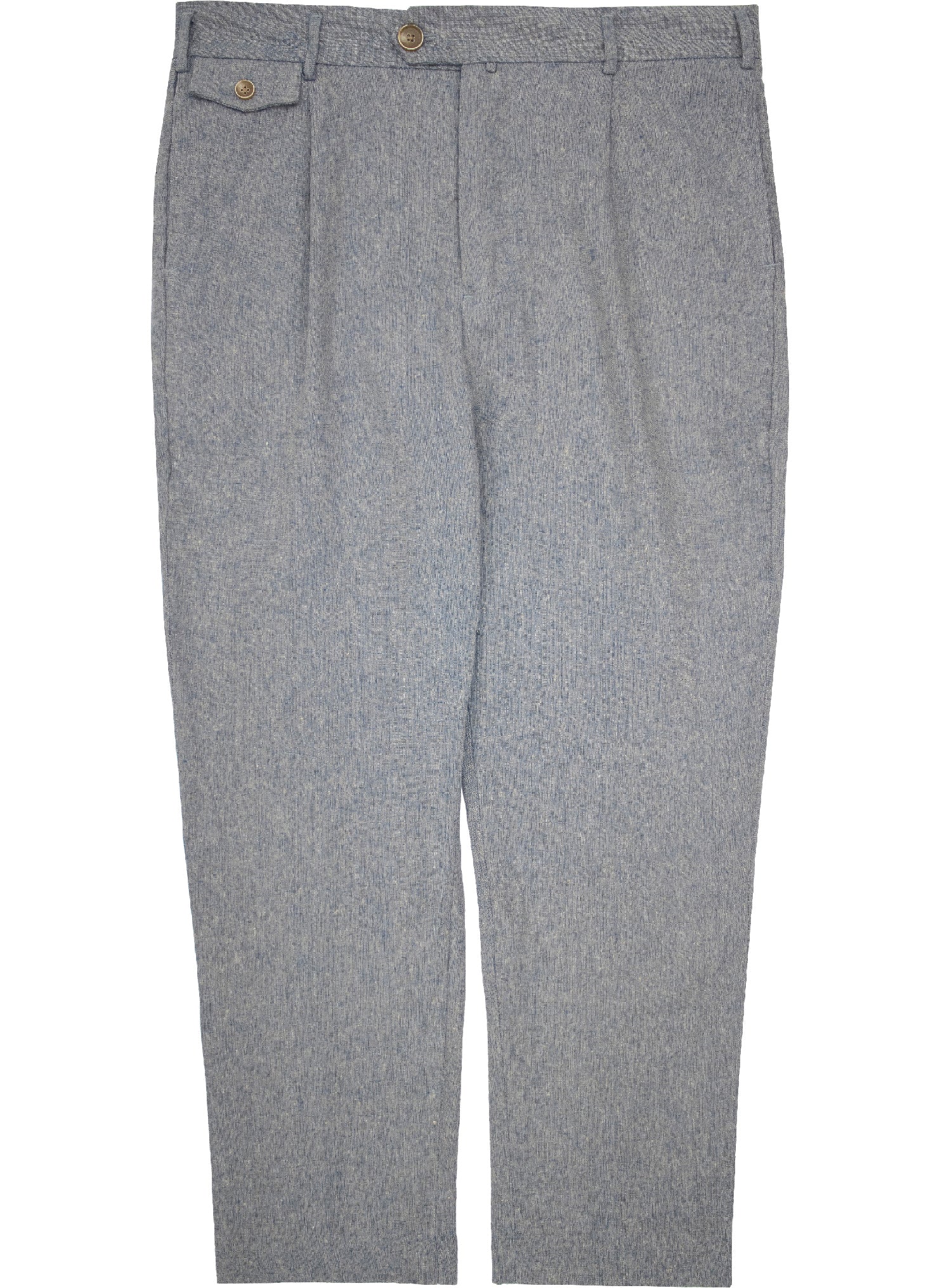 Walter Linen Tailored Trouser in Chambray