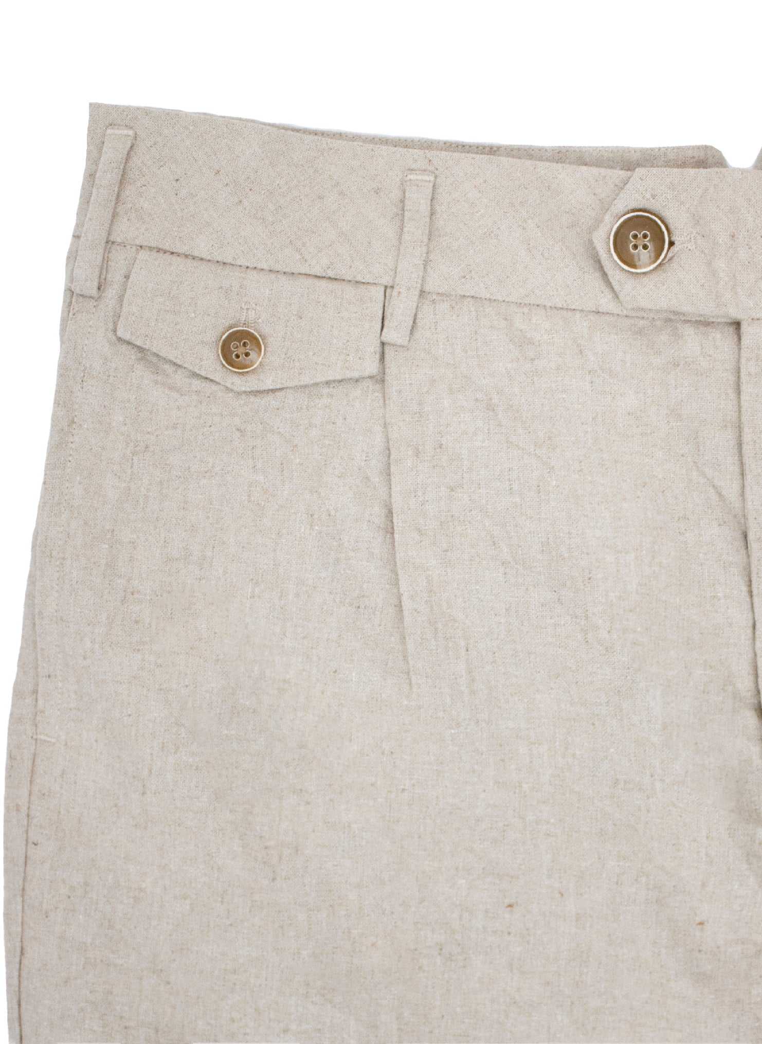 Walter Linen Tailored Trouser in Stone